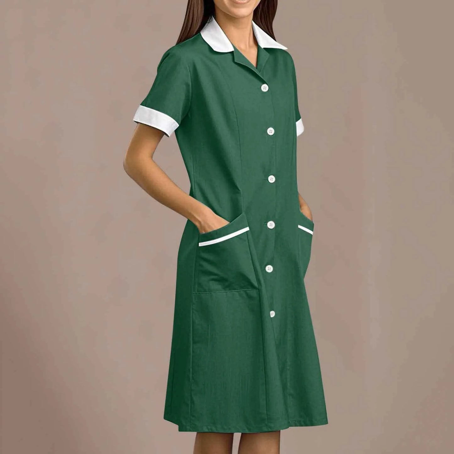 Women's Fashion Nurse , Pharmacy, Doctor Work Uniform Long and Short Sleeve