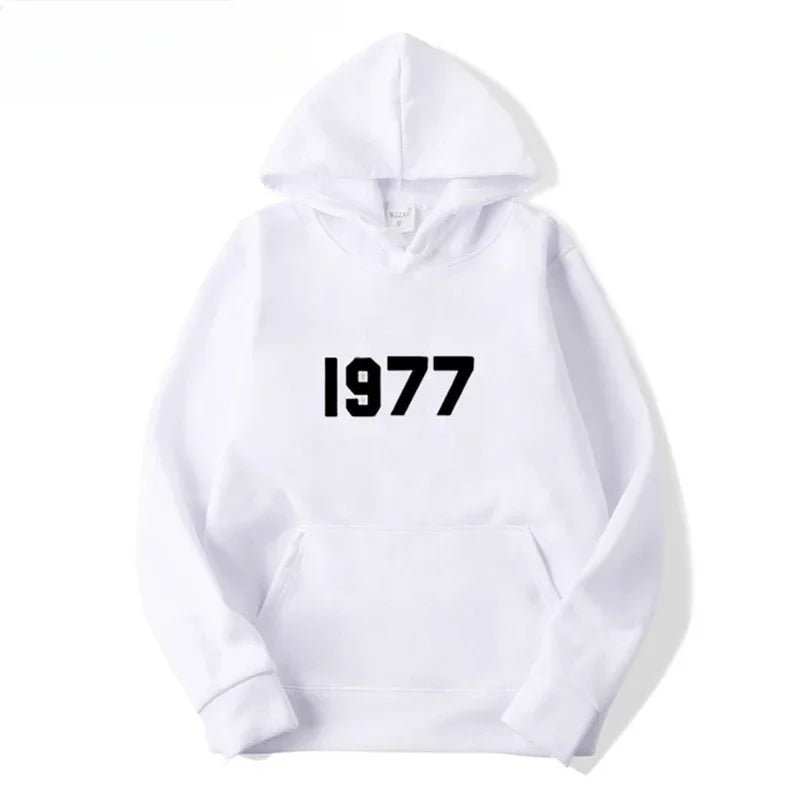 1977 New Fashion Men's and Women's Hoodies Hip Hop Street Brand High Quality