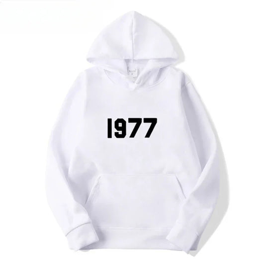 1977 New Fashion Men's and Women's Hoodies Hip Hop Street Brand High Quality