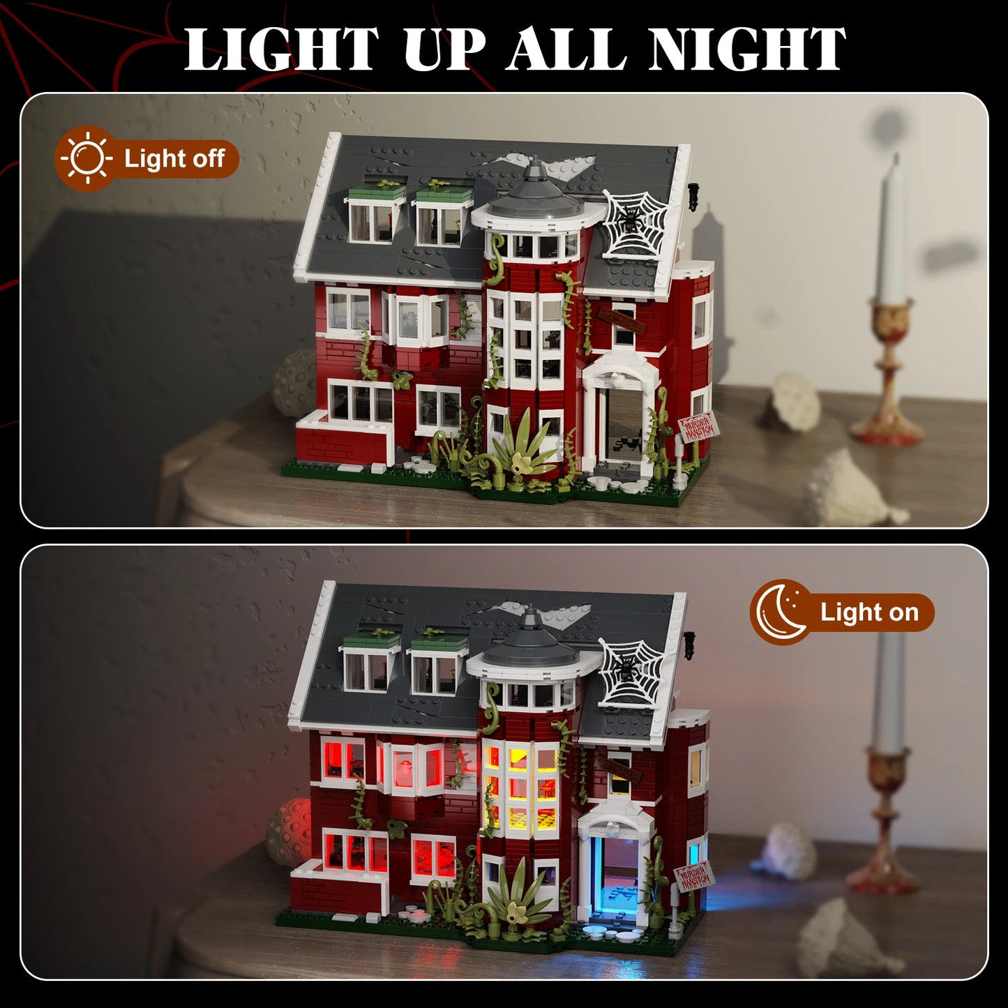 American Horror Story Haunted House Building Blocks Set LED Light