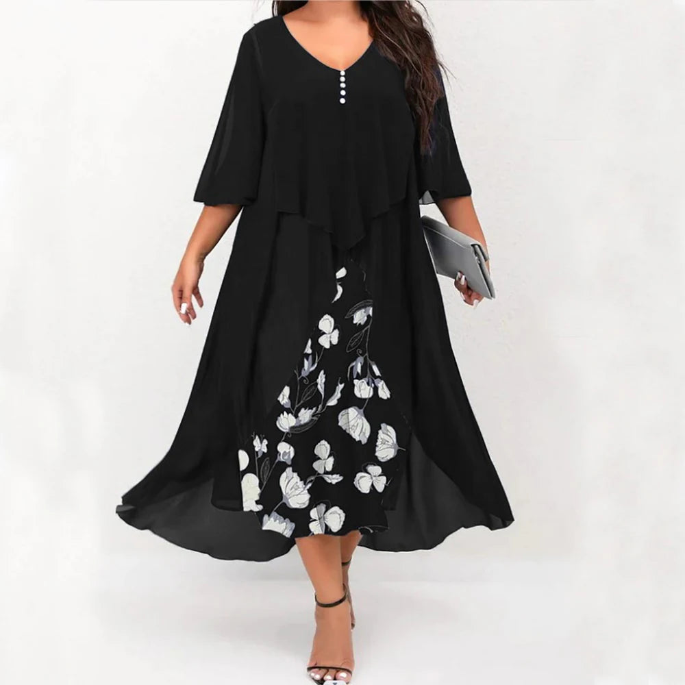 Oversized Long Dress for Women Clothing 2024 Summer Plus Size Elegant