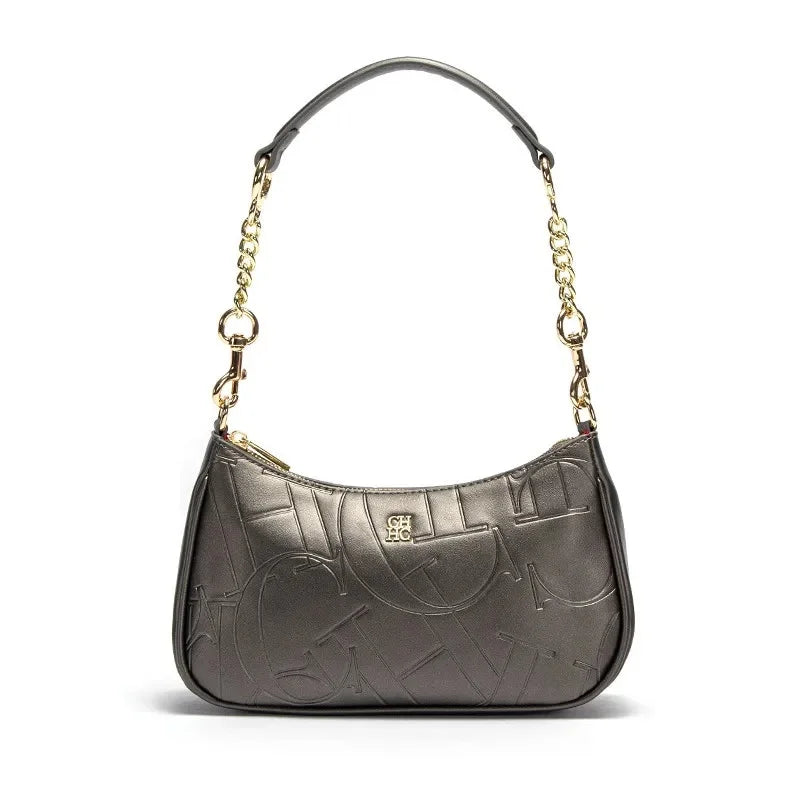 Large Capacity Bent Moon Bag Women's Handbag Fashion Partition Durable Simple Shoulder Bag