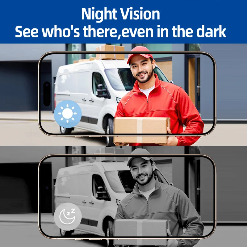 Kangaroo Smart Camera Doorbell Plus Chime With App Alerts