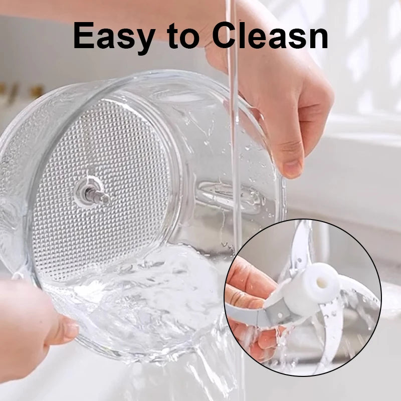 Kitchen in the box Food Processors,350W All-Copper Motor Meat Grinder & Food Chopper - Electric Vegetable Chopper with 2 Bowls(2