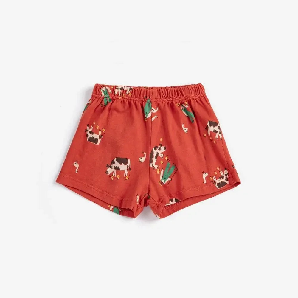Children's Shirts & Shorts 2026 Summer New Arrivals Cartoon Fashion Boys' Short-Sleeve Cotton
