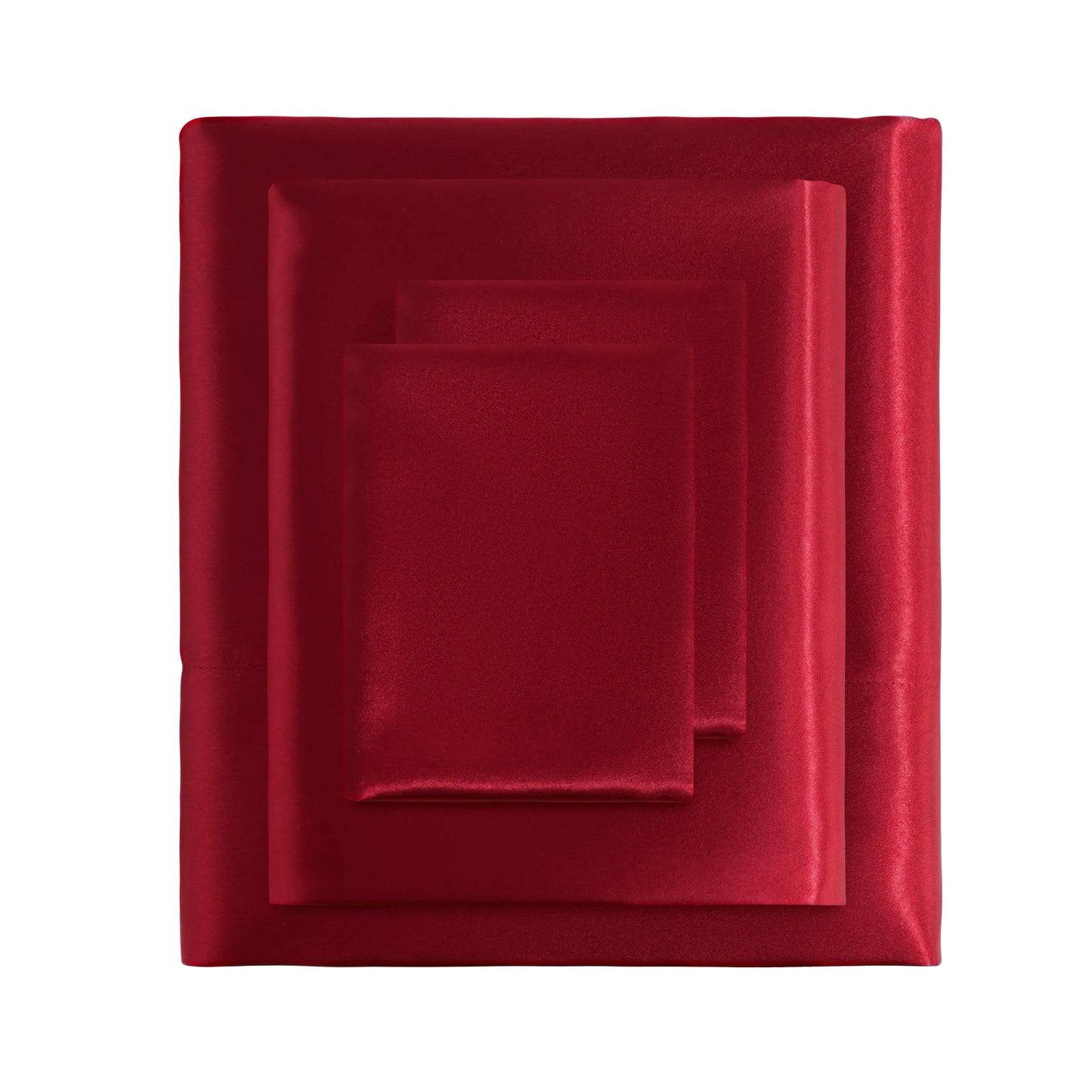 Ntbay 3 Pieces Silky Satin Cooling Bed Sheet Set, Ultra Soft and Cozy Bedding Cover Set,