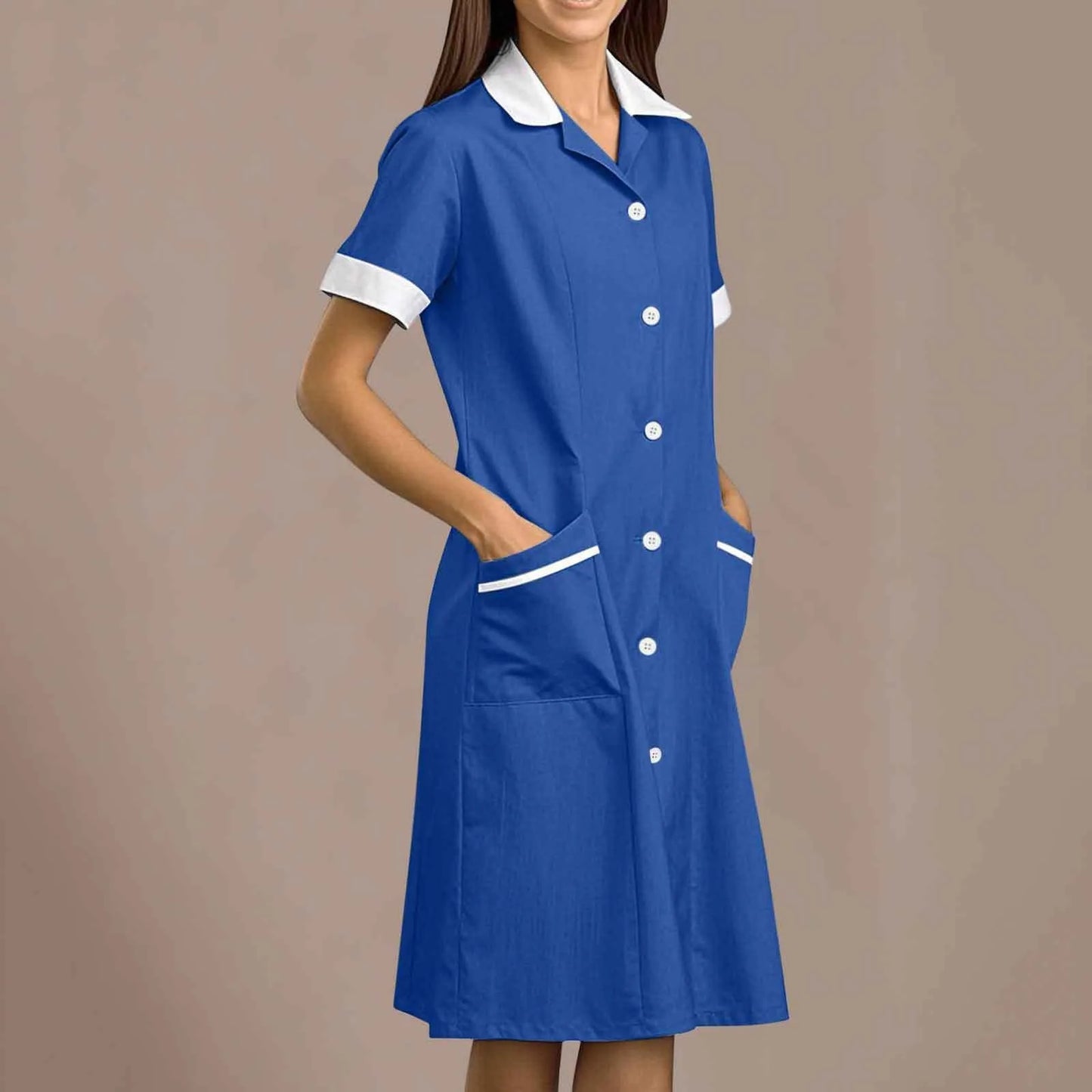 Women's Fashion Nurse , Pharmacy, Doctor Work Uniform Long and Short Sleeve