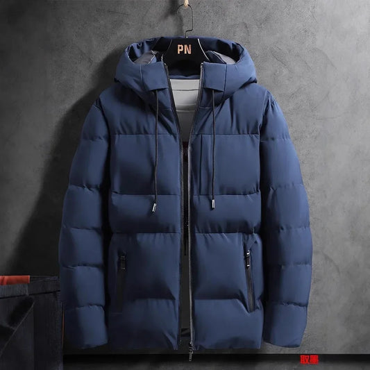 Thickened Hooded Men's Cotton Jacket Winter Outerwear Warm Brand New 2025