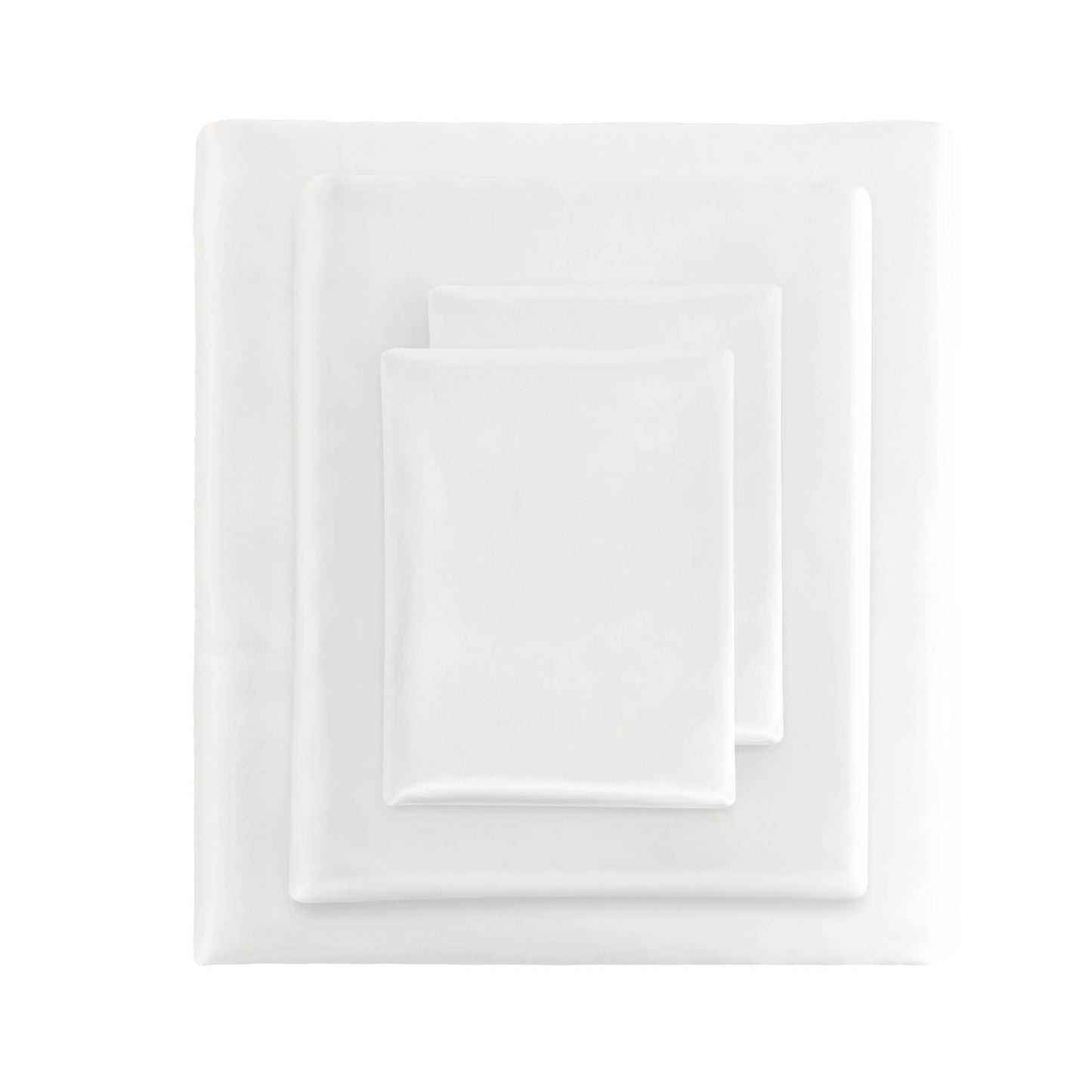 Ntbay 3 Pieces Silky Satin Cooling Bed Sheet Set, Ultra Soft and Cozy Bedding Cover Set,