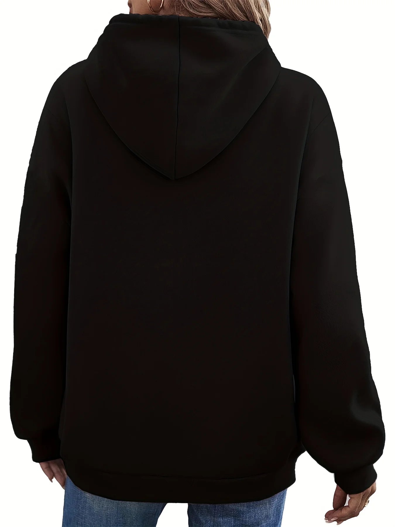 Women's Autumn and Winter Warm and Loose Casual New York USA Sweatshirt