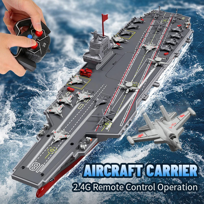 JJRC RC Ship Fujian Aircraft Carrier Model Remote Control Ready