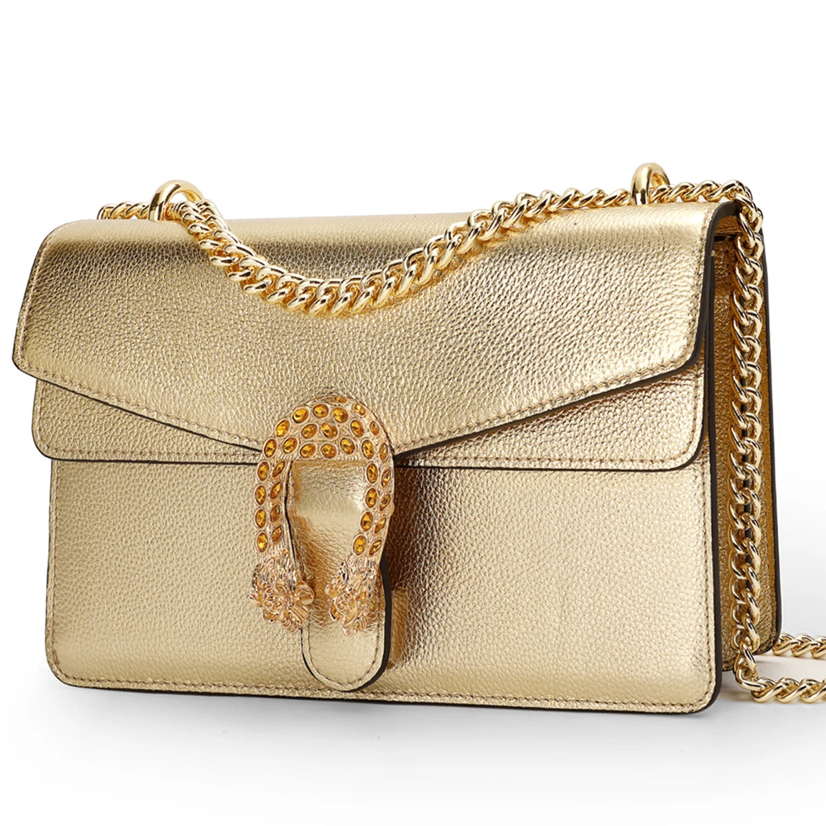 luxury brand design crossbody bags for women genuine leather chains shoulder bag high