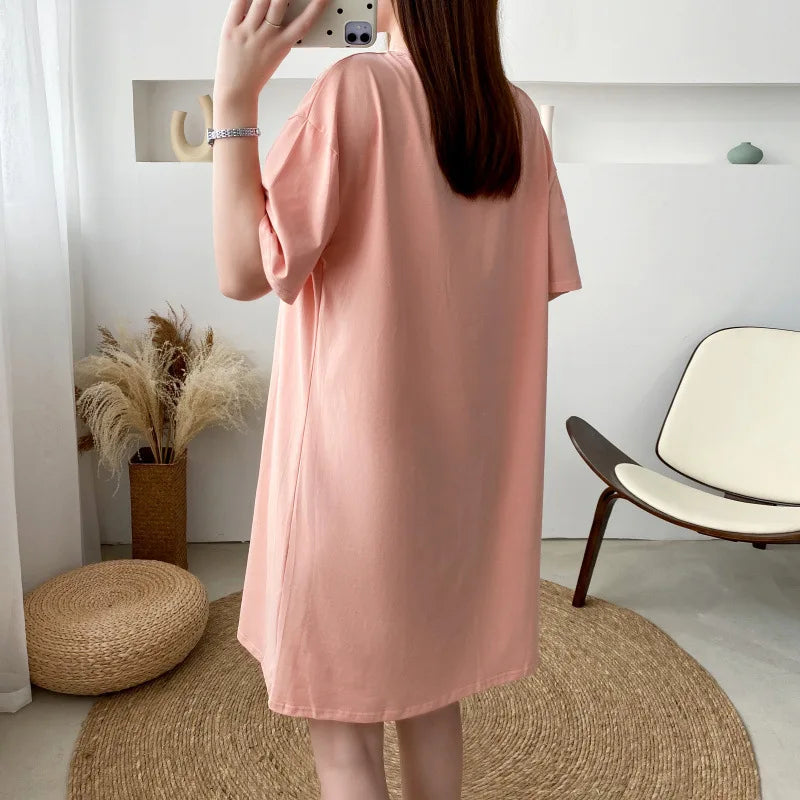 Loose Nursing Tops Postpartum Mommy Casual Breast Feeding Clothes Pregnancy Maternity T-Shirts