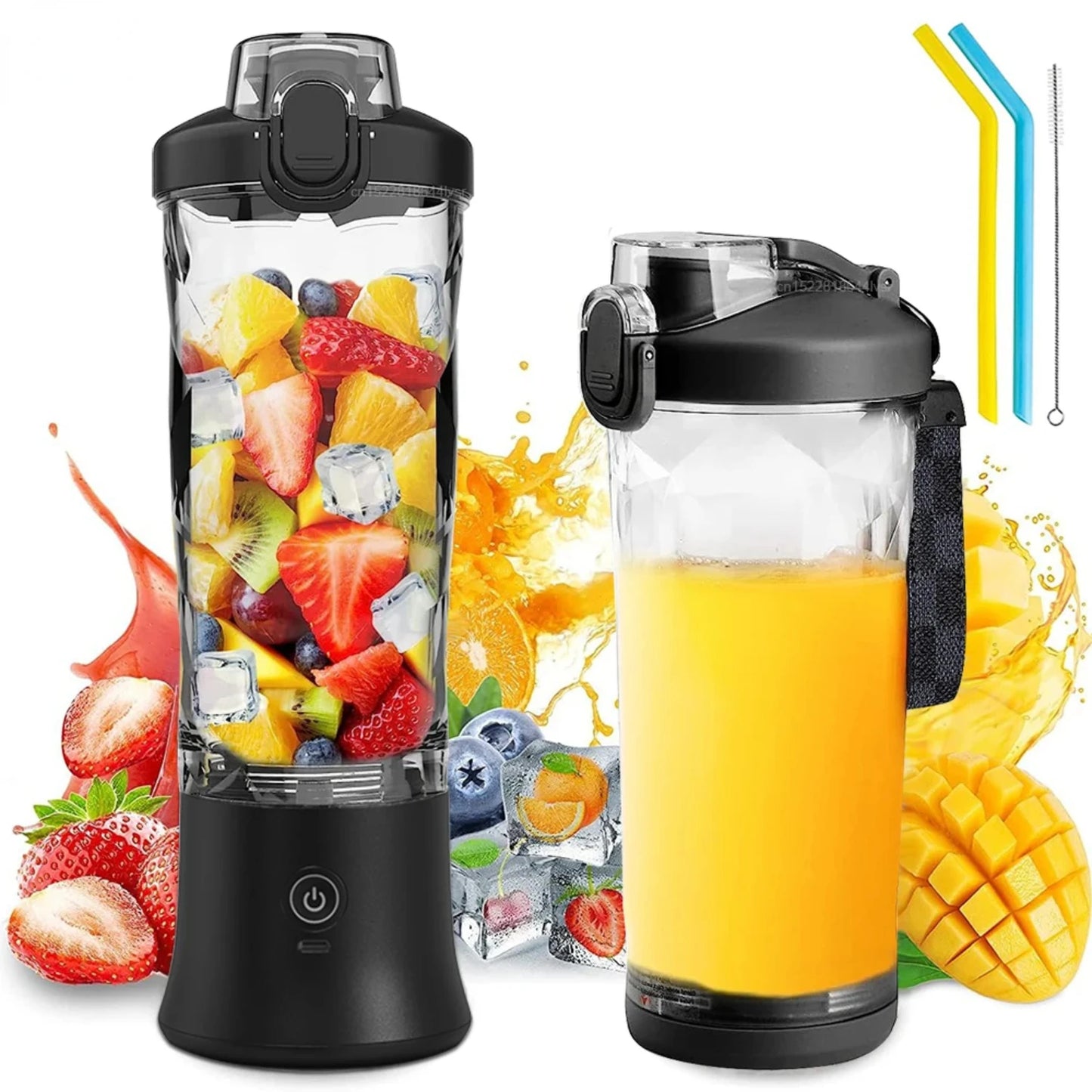 Convenient, compact, and portable rechargeable mini blender