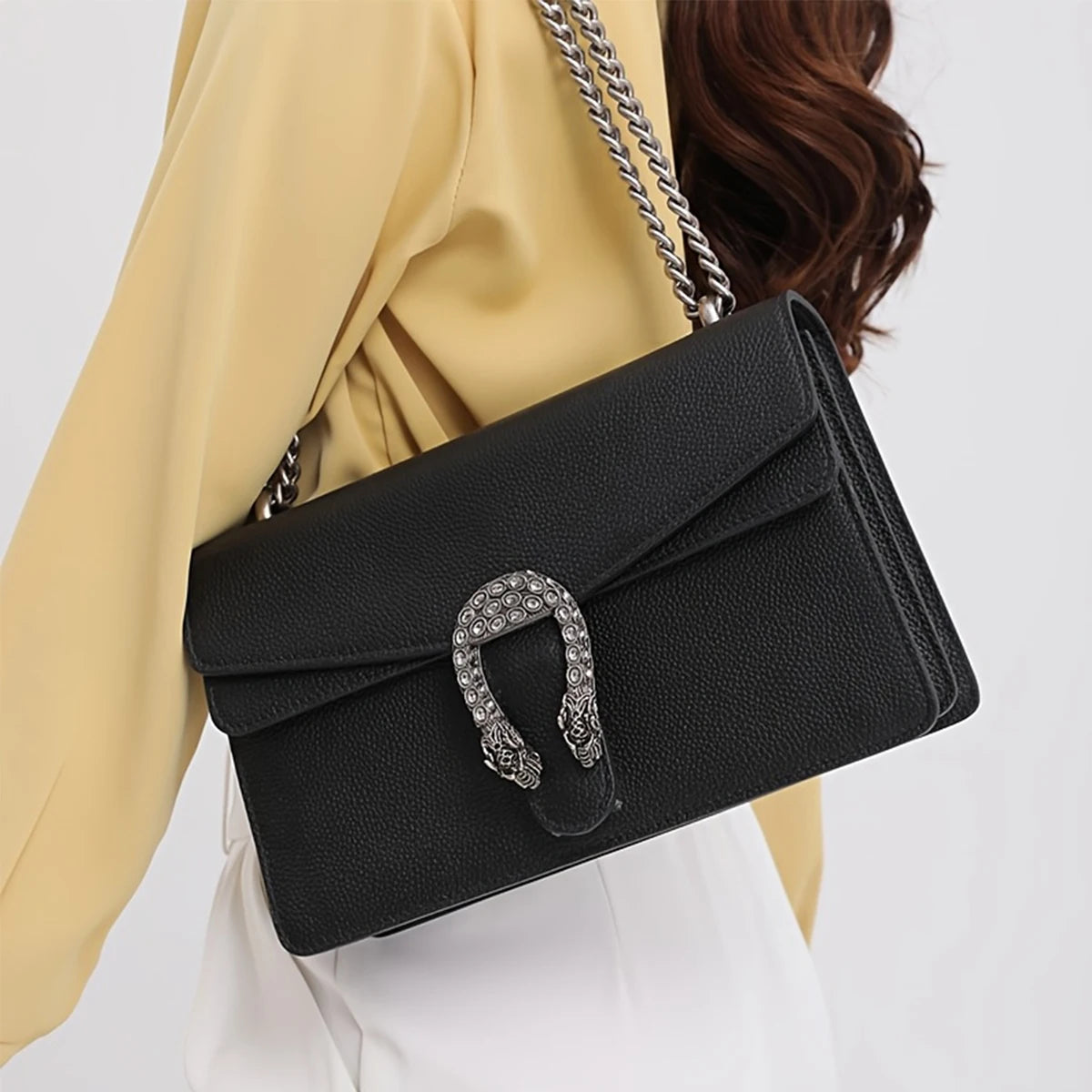 luxury brand design crossbody bags for women genuine leather chains shoulder bag high