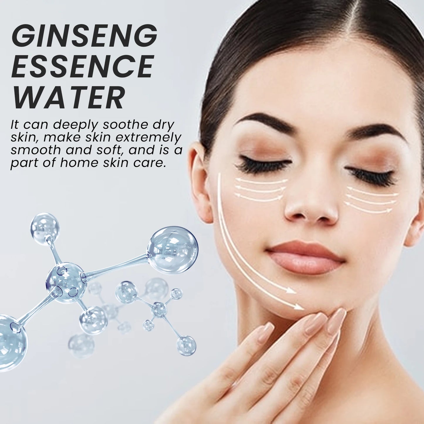 Ginseng essence water Reduce fine lines and brighten skin tone, moisturizes and tightens skin, facial skin care product