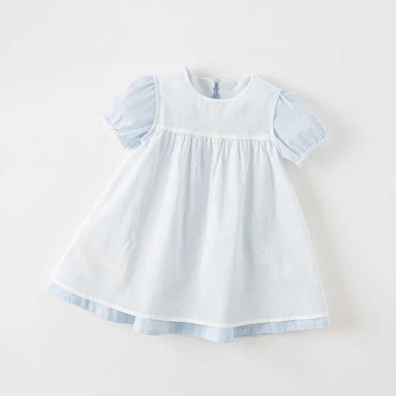 Dave Bella Girls Embroidery Summer Birthday Party Dresses