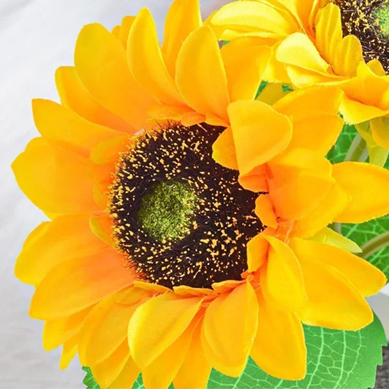 LED Night Light Sunflower Rechargeable Bedside Desk Lamp