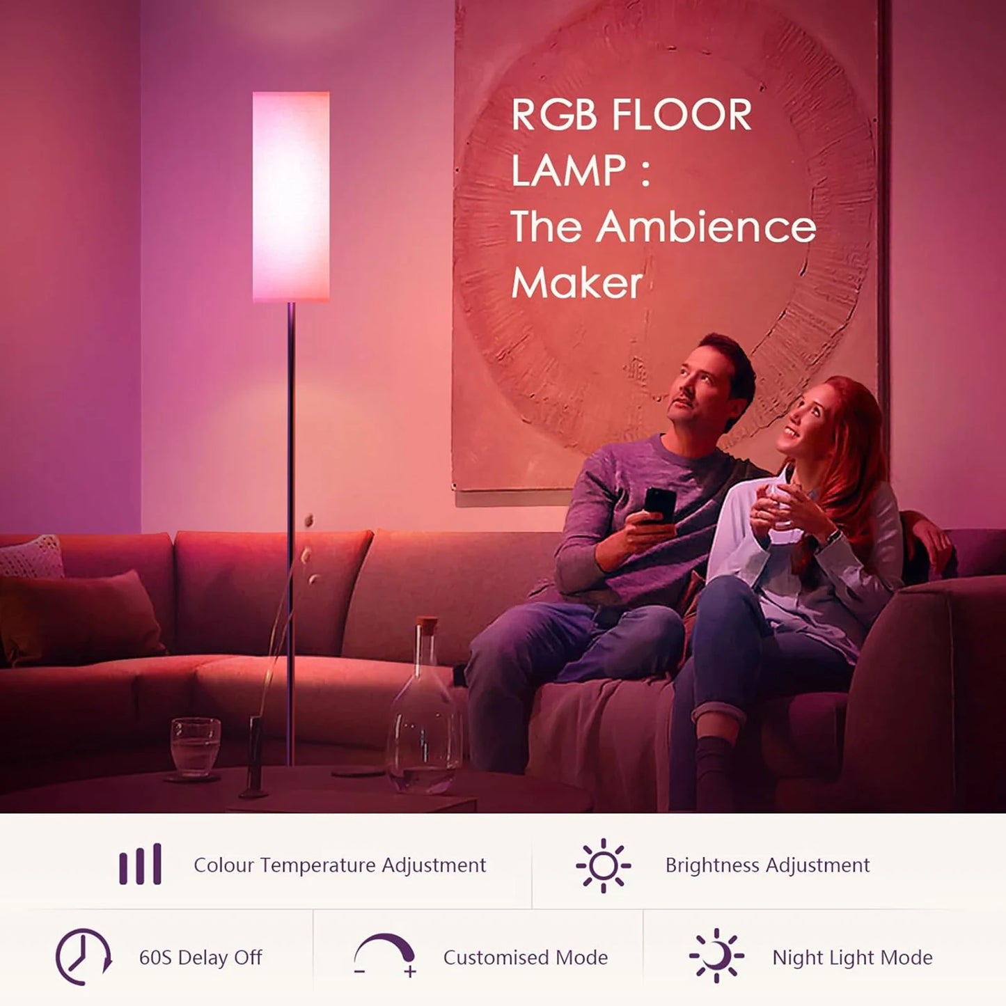 Modern Floor Lamp for Living Room and Bedroom Decor