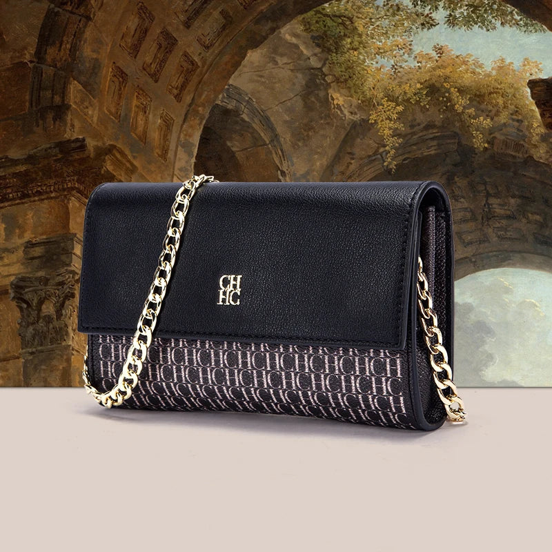 Minimalist Fashionable Exquisite Women's Shoulder Bag with Chain Shoulder Strap