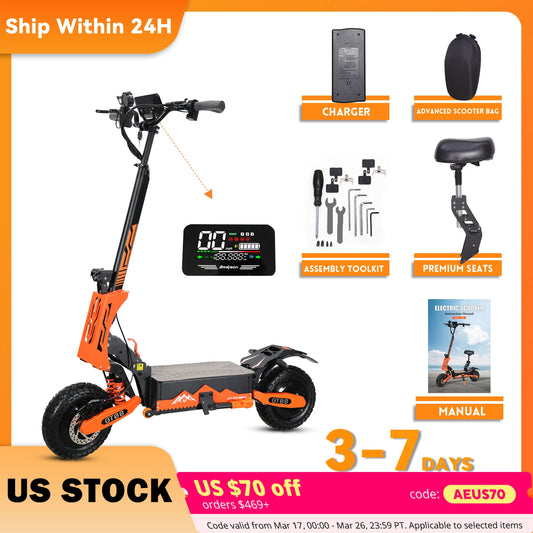 Arwibon 5600W Adult Electric Scooter Dual Motor Top Speed
