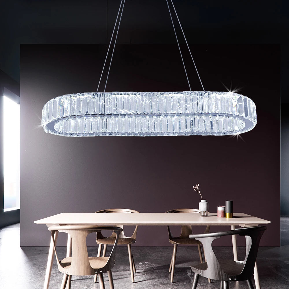 Led Oval Pendant Light For Kitchen Island Chandelier