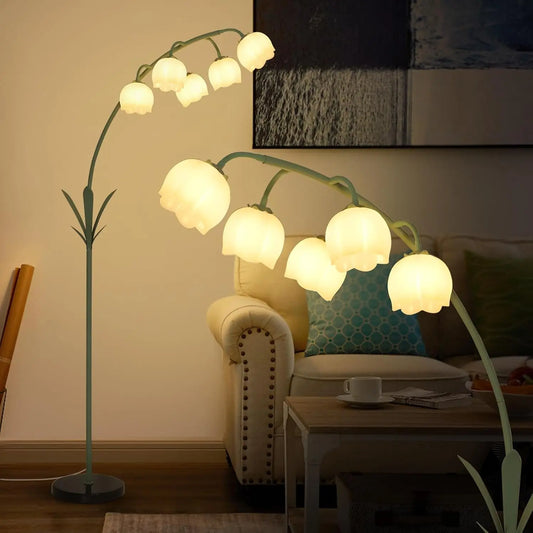 Arc Floor Lamp Featuring 5 G9 LED Bulbs Foot Switch