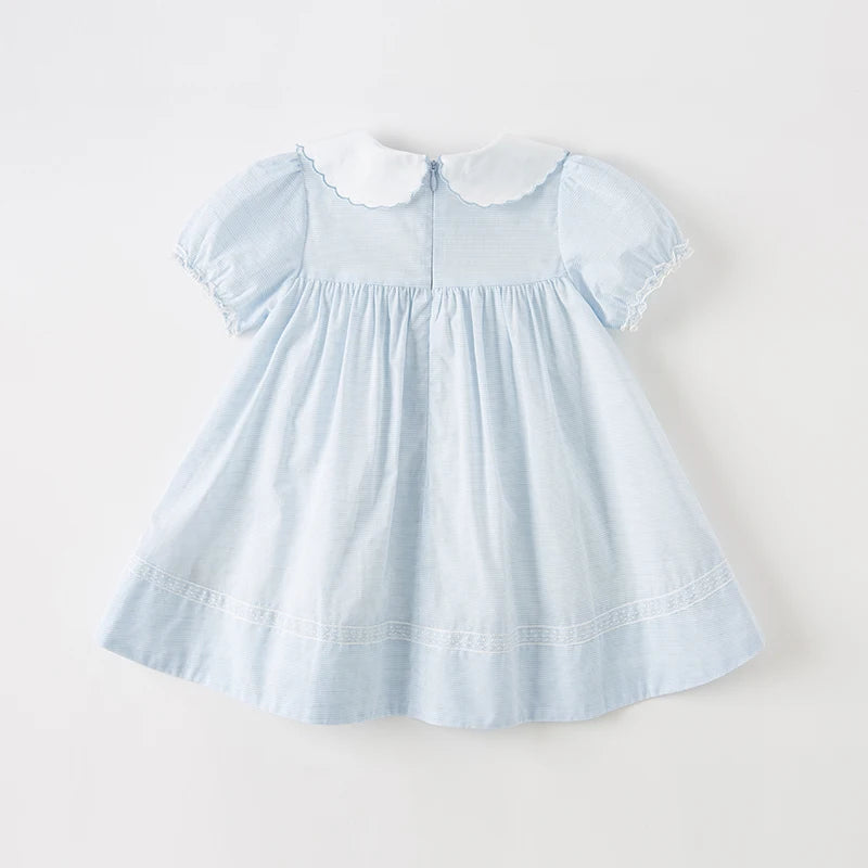 Dave Bella Girls Embroidery Summer Birthday Party Dresses