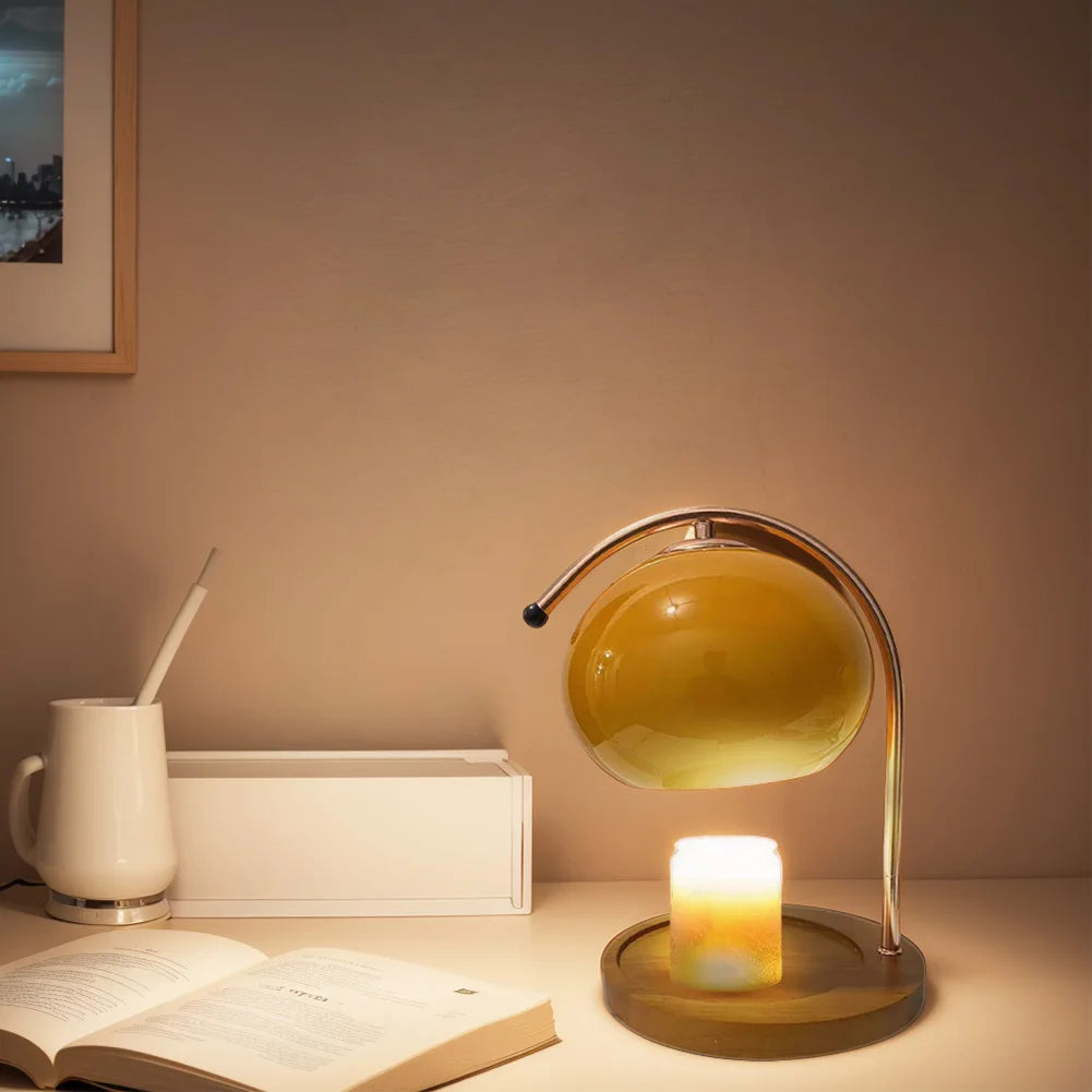 Wooden Base Candle Warmer Lamp With Timer Nordic Wax Candles