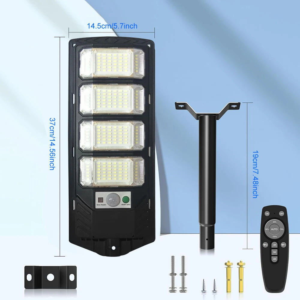 Outdoor Solar Street Light 80000LM LED With Motion Sensor