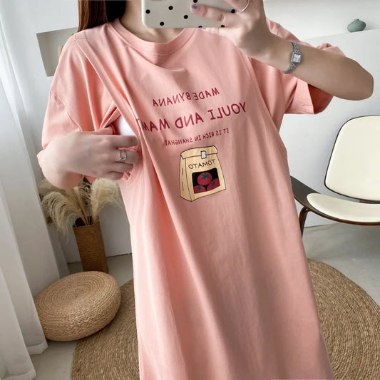 Loose Nursing Tops Postpartum Mommy Casual Breast Feeding Clothes Pregnancy Maternity T-Shirts