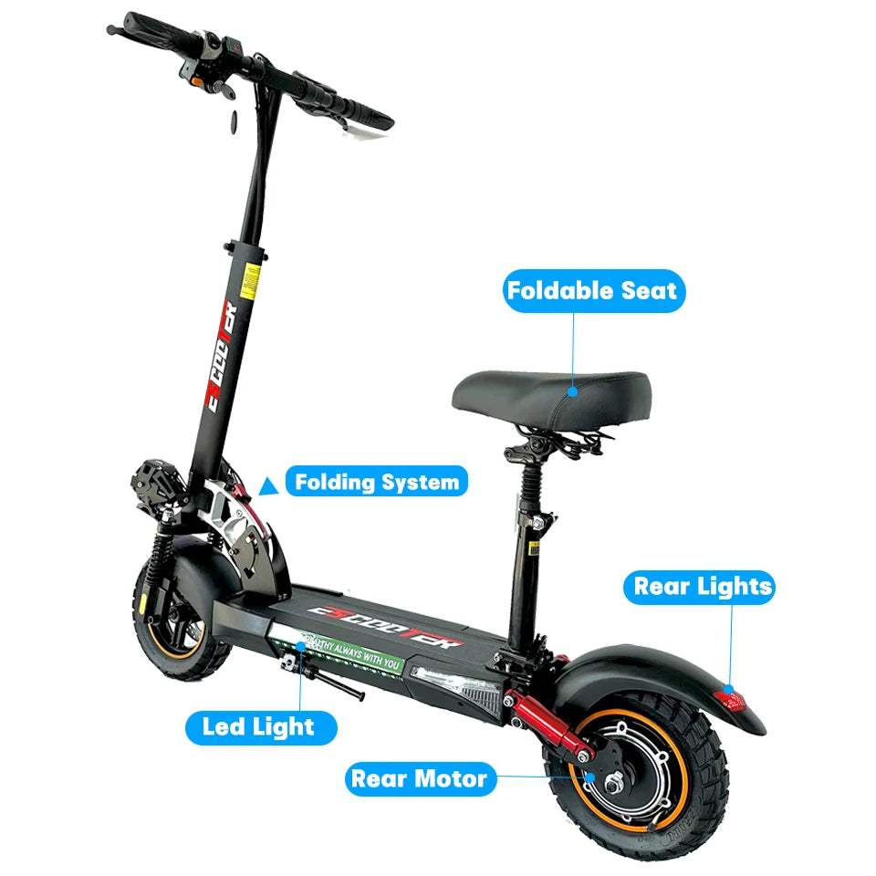 EU USA Warehouse Adult Electric Scooter 48v 13ah 16Ah Escooter Kick