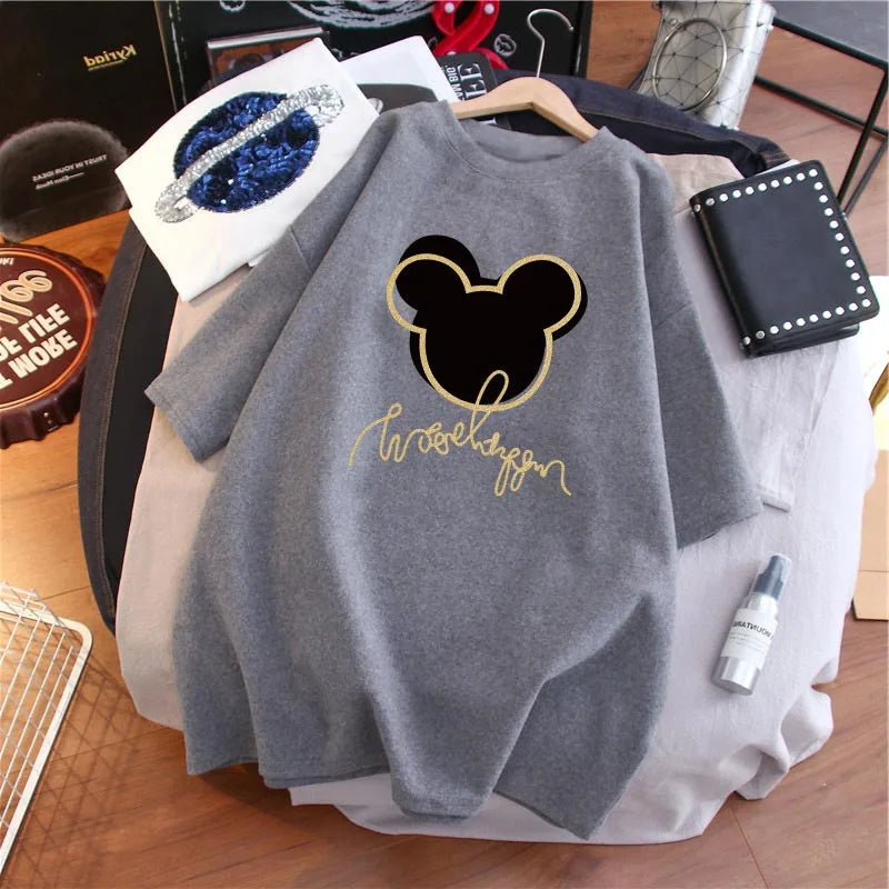Pregnant Breastfeeding T-Shirt Summer Short Sleeve Nursing Top Maternity Clothes