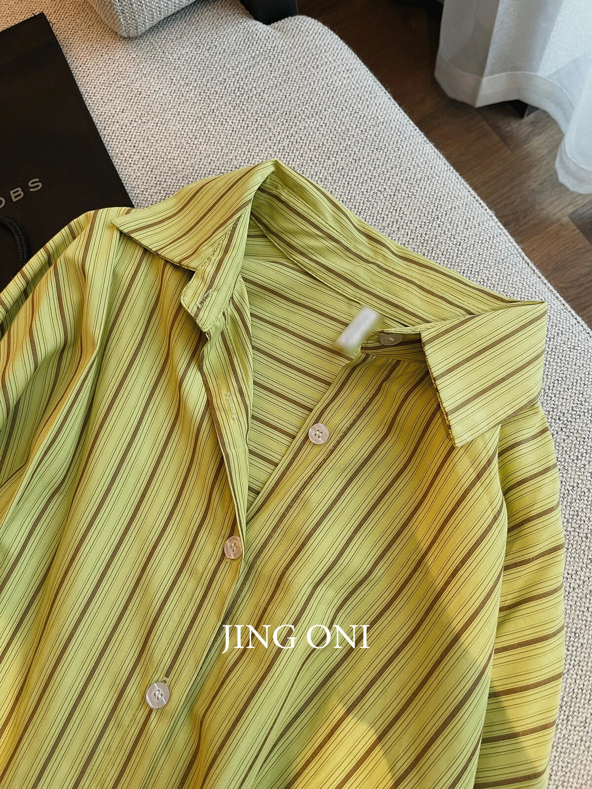 Shirts Blouses Spring Tops Stripe Y2K 2024 Women Clothing Korean Style