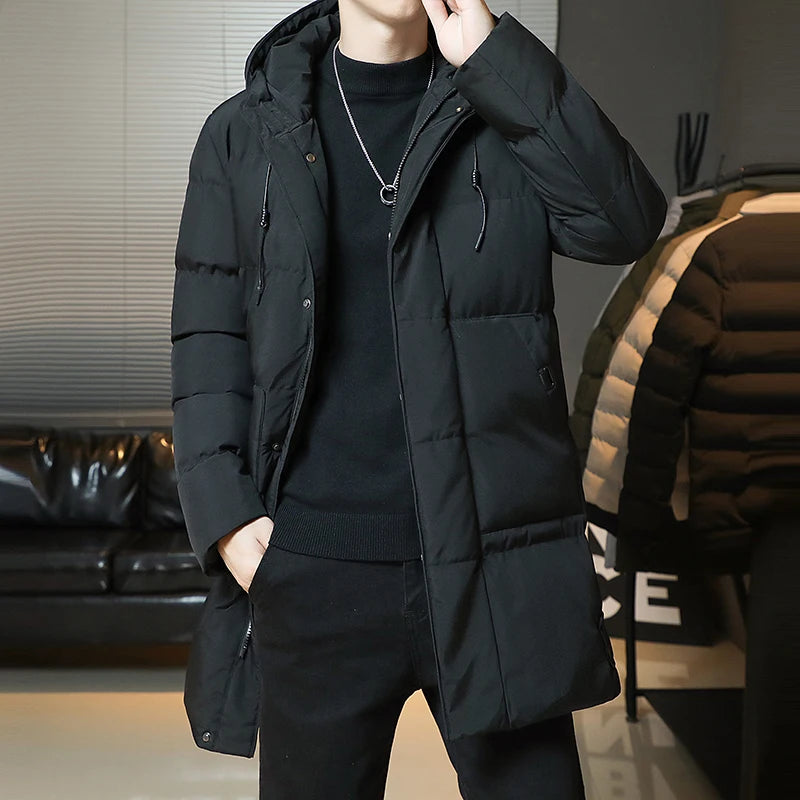 -30 Degrees Winter Hot Thicken Men's Down Jackets New Warm Parka Men Women Casual