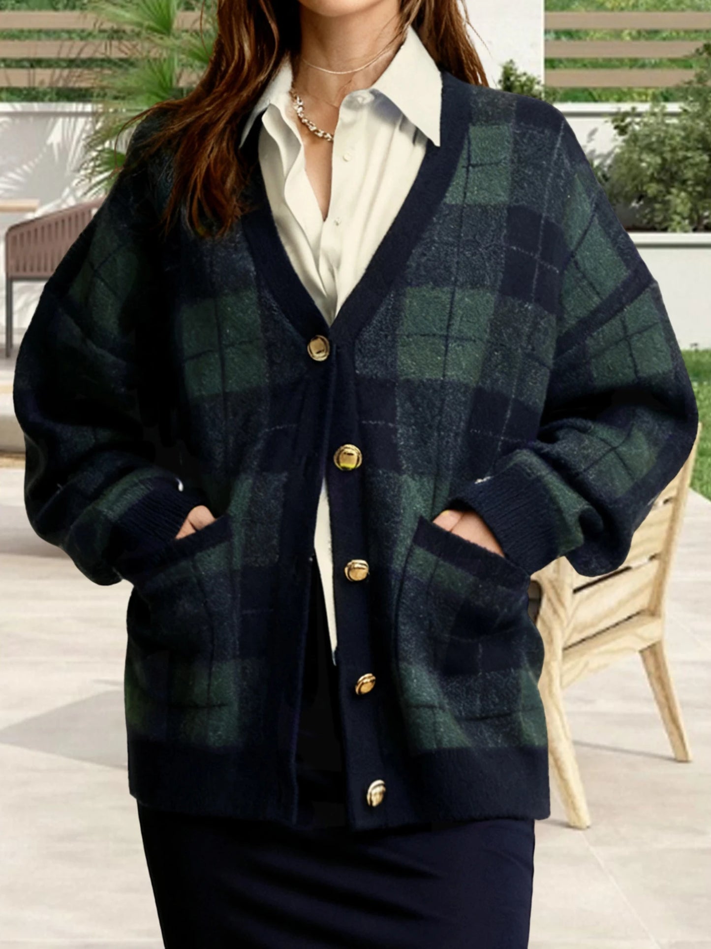 Women's Winter Cable Knit Cardigan Open Front Long Sleeve