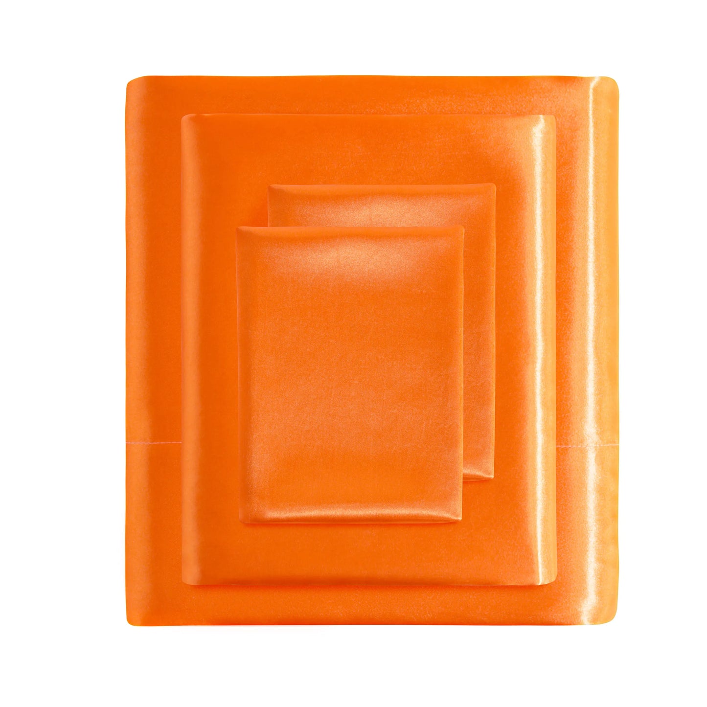 Ntbay 3 Pieces Silky Satin Cooling Bed Sheet Set, Ultra Soft and Cozy Bedding Cover Set,