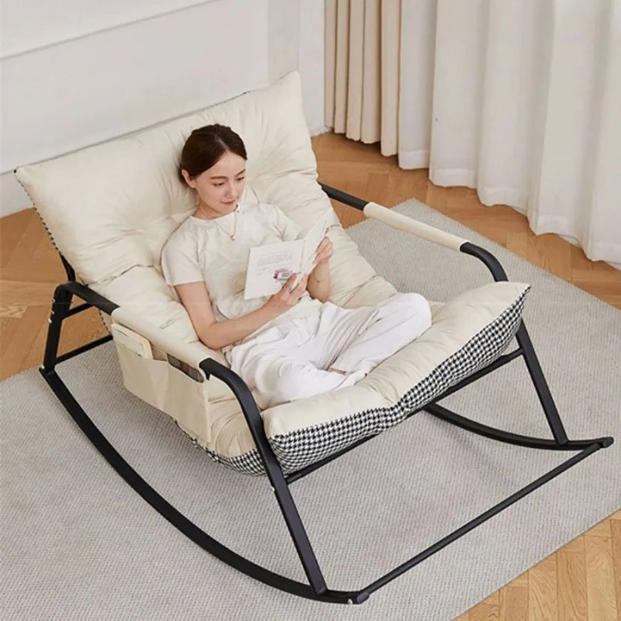 Comfortable oversized bird's nest design for outdoor terrace rocking chairs,