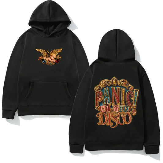 BAROQUE ANGEL PULLOVER HOODIE Panic! At The Disco 2025 New Harajuku Sweatshirt