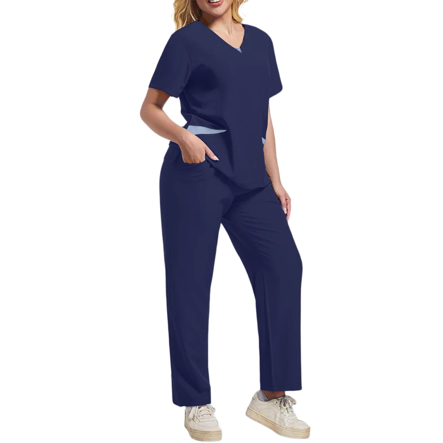 Wholesale Anti-Wrinkle Comfortable Nursing Uniforms Men Unisex Scrubs Suit