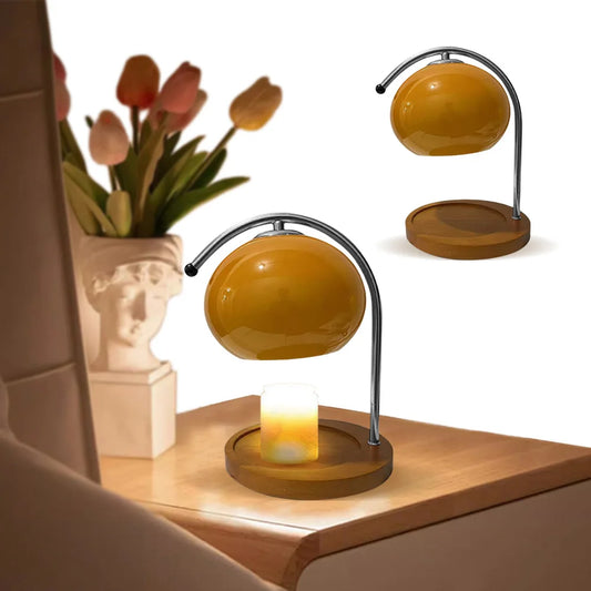 Wooden Base Candle Warmer Lamp With Timer Nordic Wax Candles