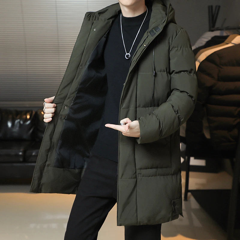 -30 Degrees Winter Hot Thicken Men's Down Jackets New Warm Parka Men Women Casual