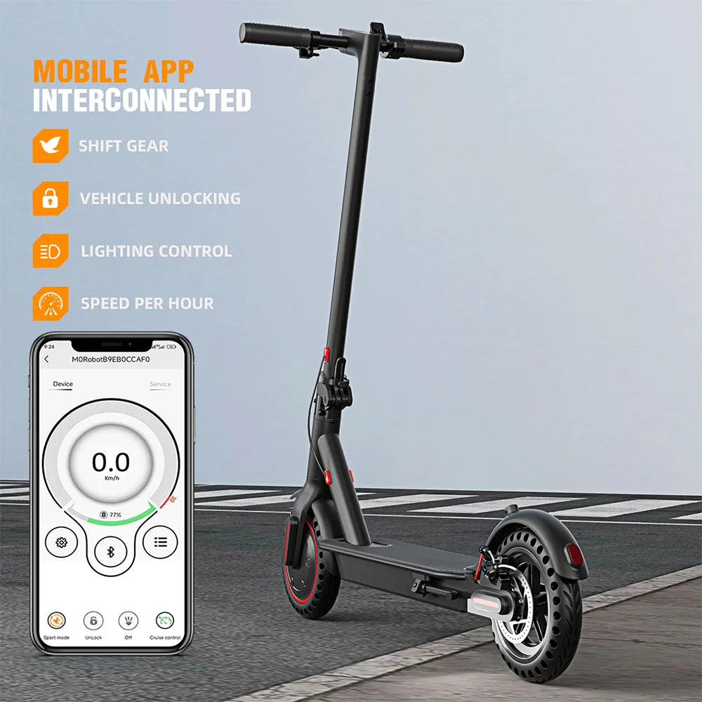 350W Foldable Electric Scooter for Adults Teens,Explosion-proof Tires,