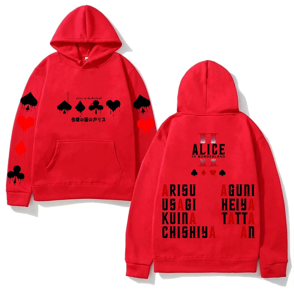 Alice in Borderland Hoodies Harajuku with Hooded Casual Comfortable Clothing High Quality