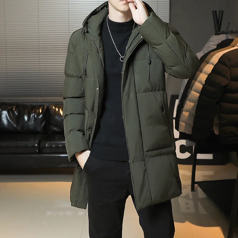 -30 Degrees Winter Hot Thicken Men's Down Jackets New Warm Parka Men Women Casual