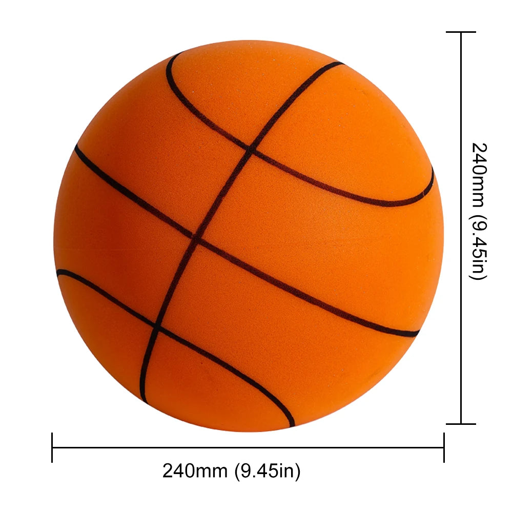 18/21/24CM Kids Bouncing Mute Basketball Squeezable Mute Bouncing