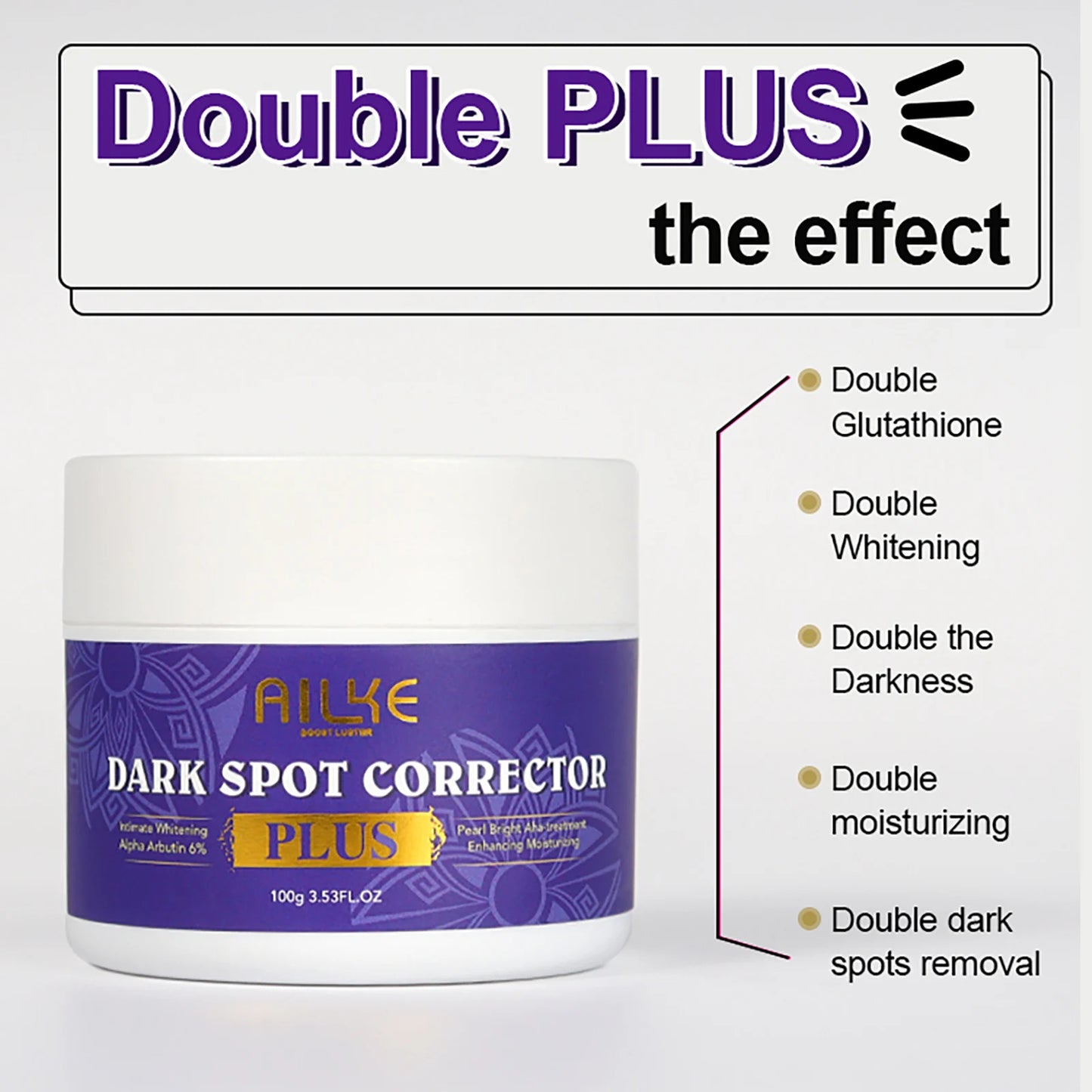 AILKE Glutathione Bleaching Cream, Advanced Lightening Lotion, Glowing Cream For Inner Thighs,