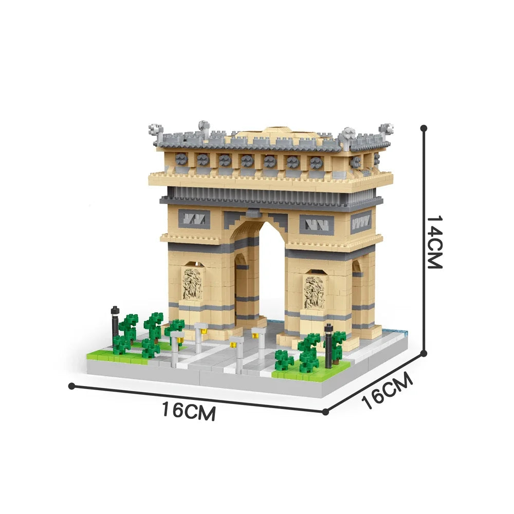 KNEW BUILT Paris Notre Dame Cathedral Micro Building Blocks Set