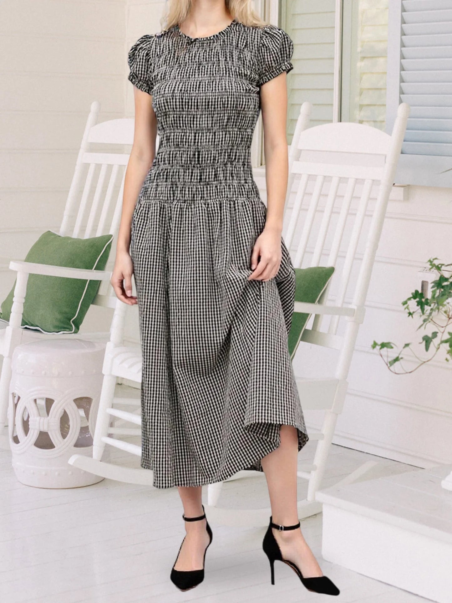 Women s Floral Print Maxi Dress Off Shoulder Ruffle Sleeve Boho Long Dress