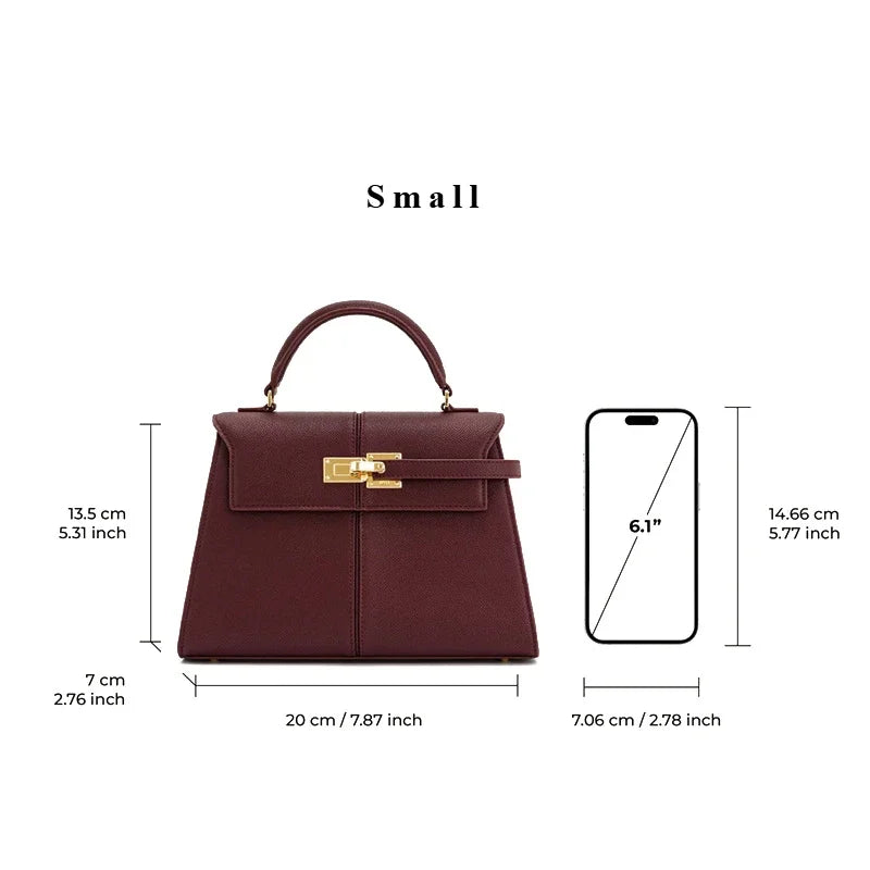 Women's Handbag Elise Designer Fashion 2025 New wine red Tote Bag